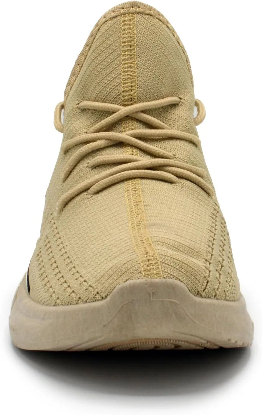 AKADEMIKS Men's Fit Knit Jogger Sneakers, Breathable Running Shoes for Athletic and Casual Wear