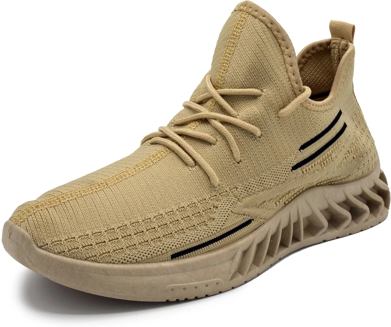 AKADEMIKS Men's Fit Knit Jogger Sneakers, Breathable Running Shoes for Athletic and Casual Wear