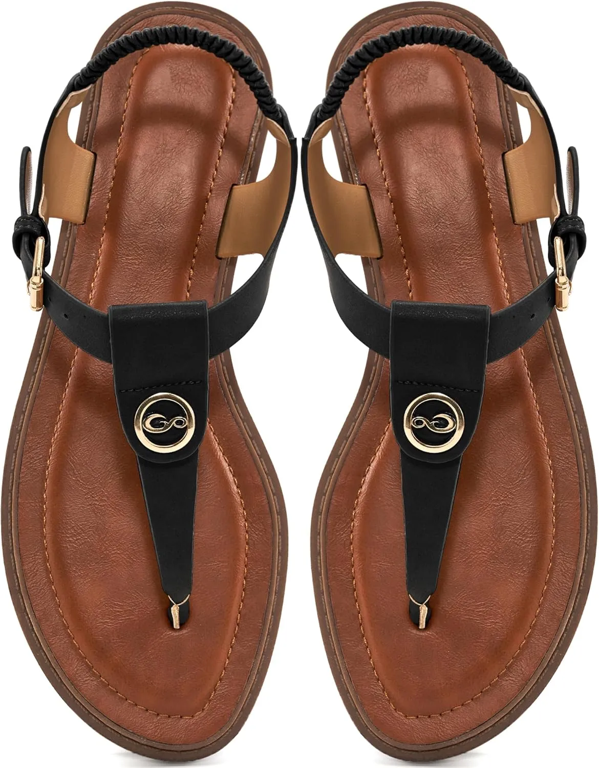 Alicegana Sandals for Women 2025 Dressy: Comfortable Summer Flat Sandals Gladiator Thong Flip Flops for Beach Walking Casual