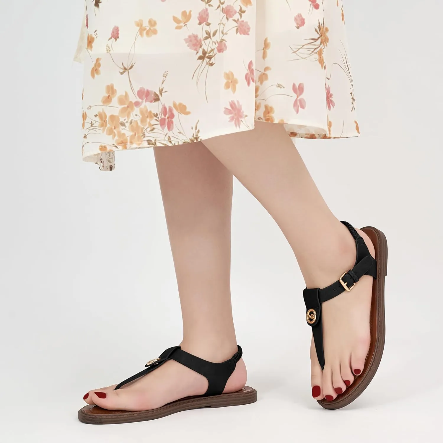Alicegana Sandals for Women 2025 Dressy: Comfortable Summer Flat Sandals Gladiator Thong Flip Flops for Beach Walking Casual