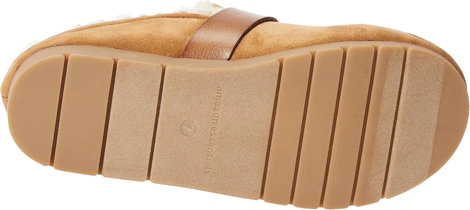 Amazon Essentials Women's Backless Shearling Memory Foam Mule