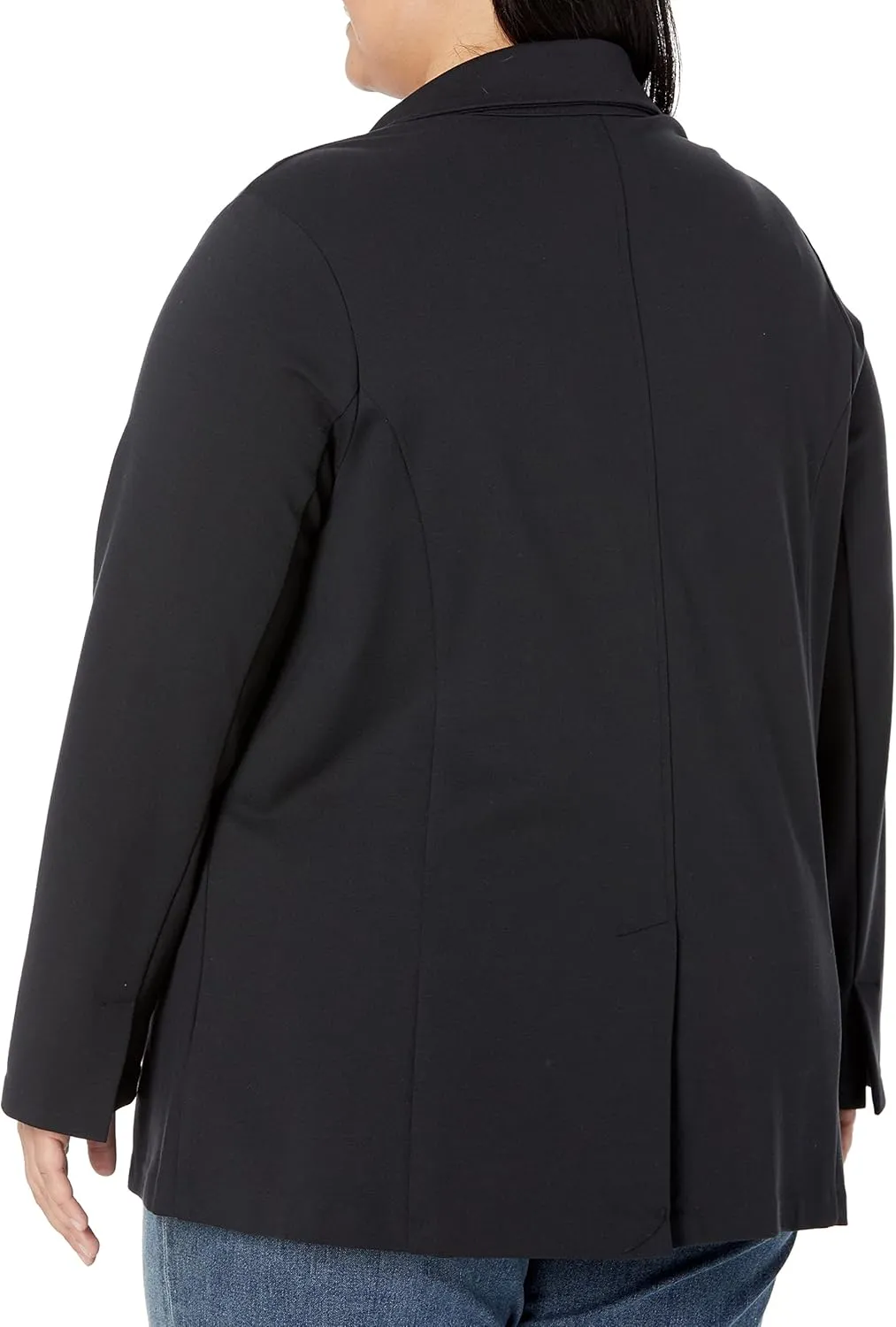 Amazon Essentials Women's Relaxed-Fit Soft Ponte Blazer