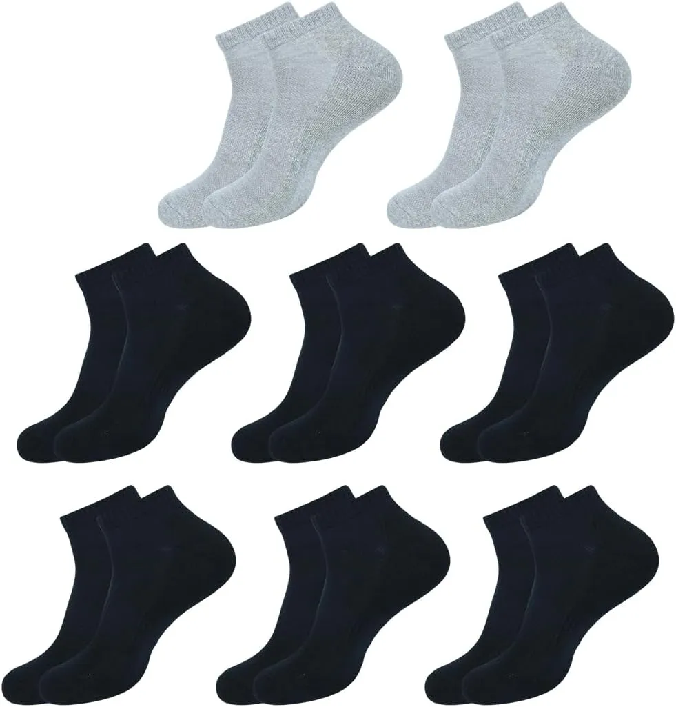 Ankle Socks Women |8 Pack|Running Athletic Cotton Loafers Shoes Casual Wear|Sports Gym Active Everyday Sock