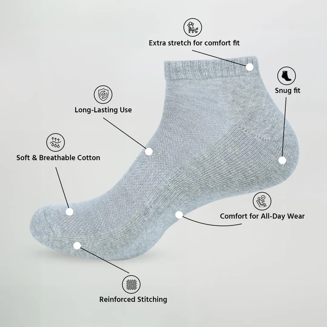 Ankle Socks Women |8 Pack|Running Athletic Cotton Loafers Shoes Casual Wear|Sports Gym Active Everyday Sock