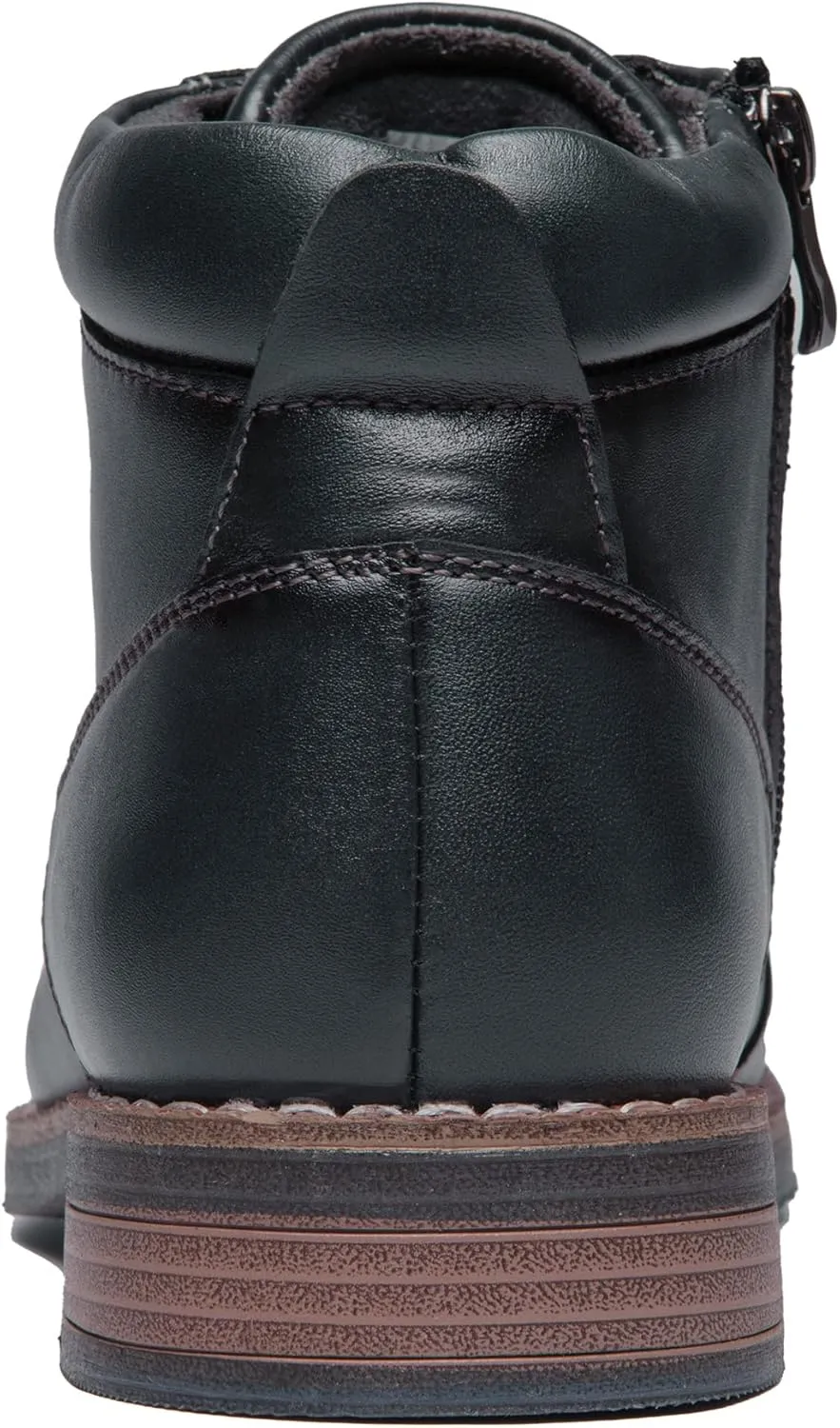 Arkbird Mens Oxford Leather Dress Boots Classic Cap Toe Side Zip Mid Top Casual Ankle Boots for Men