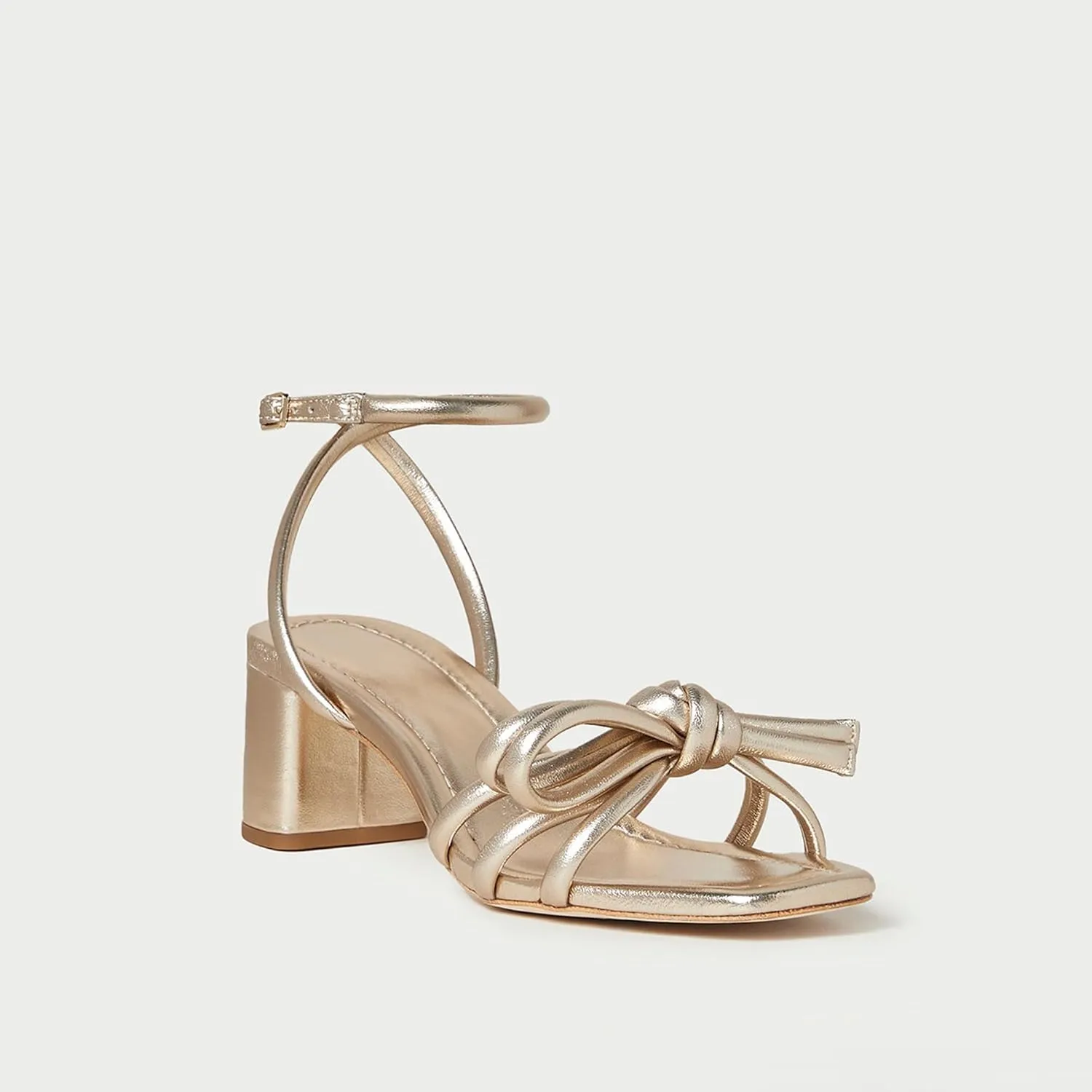 Arqa Bow-embellished Natural Raffia Heeled Sandals for Women Open Squared Toe Block Mid Heel Ankle Strap Sandal Summer Wedding Party Dressy Shoes