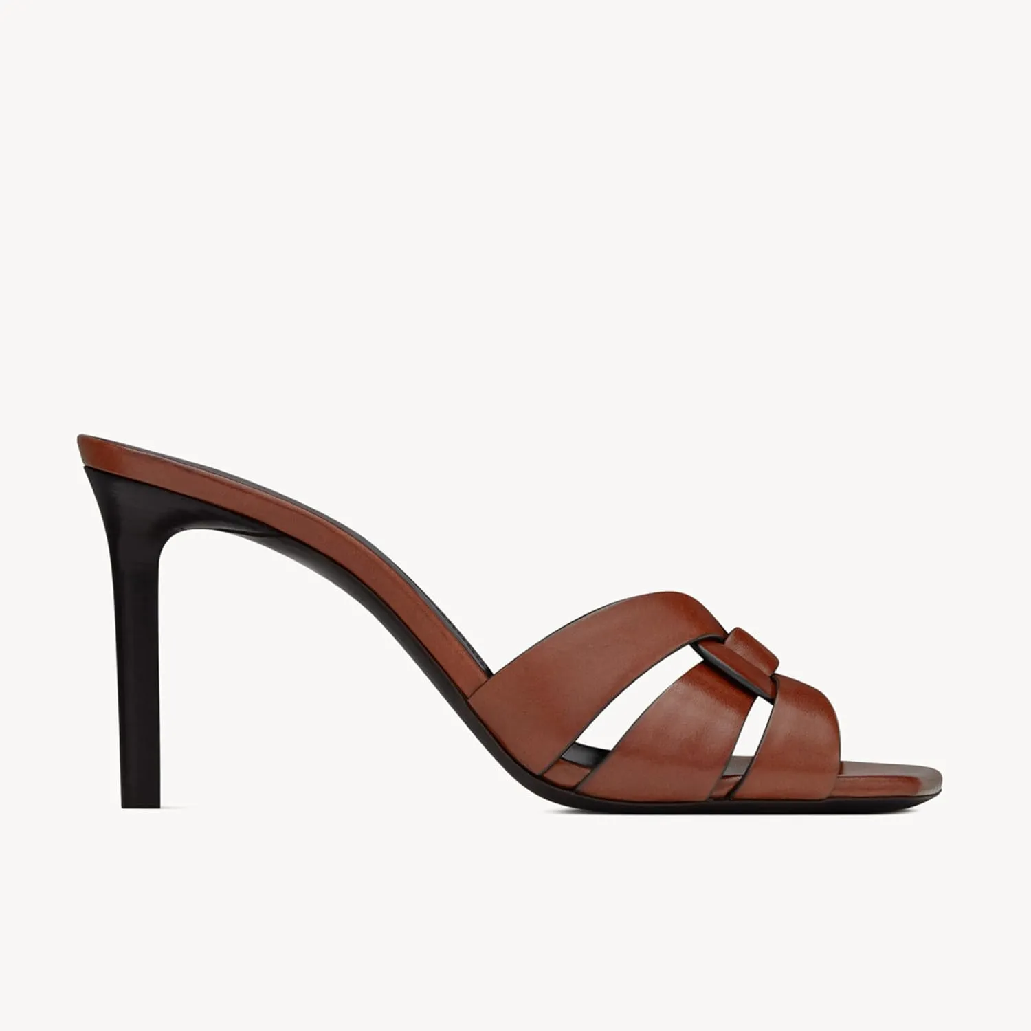 Arqa Open Toe Heeled Mules for Women with Intertwining Straps Featuring Squared Toe & Stiletto Heel Pumps Wedding Dress Slip on Sandals
