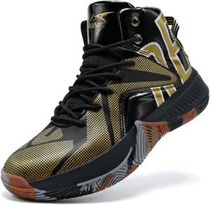 ASHION Mens Basketball Shoes Lightweight Breathable Sneakers Anti Slip Sports Shoes for Running Walking