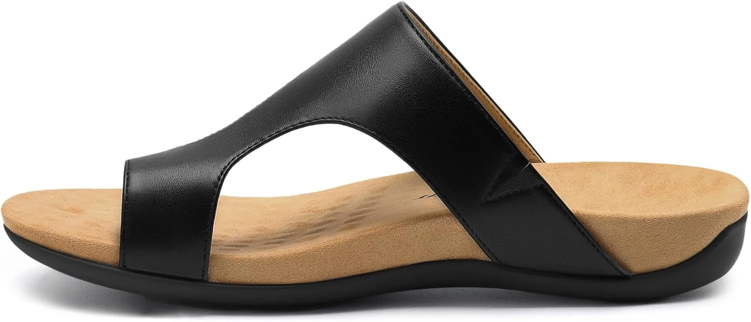 Athlefit Orthopedic Sandals for Women Arch Support Flip Flops Comfortable Walking Orthotic Thong Sandals