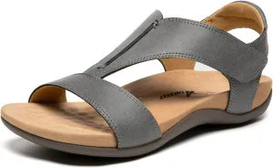 Athlefit Orthopedic Sandals for Women Comfortable Beach Orthotic Sandals with Arch Support