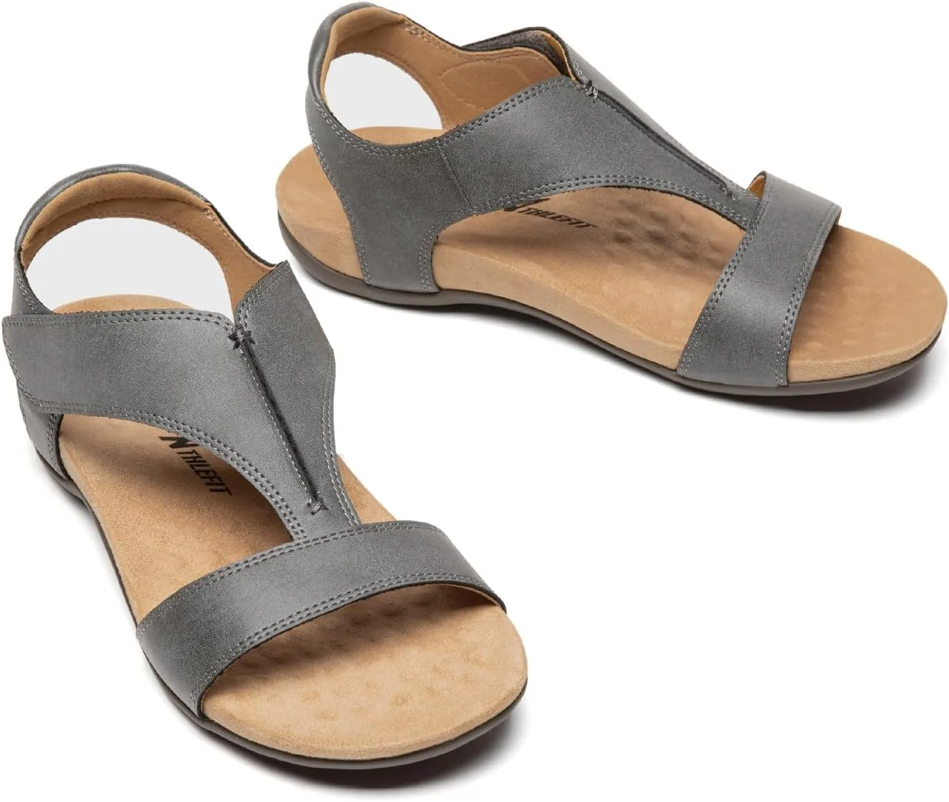Athlefit Orthopedic Sandals for Women Comfortable Beach Orthotic Sandals with Arch Support
