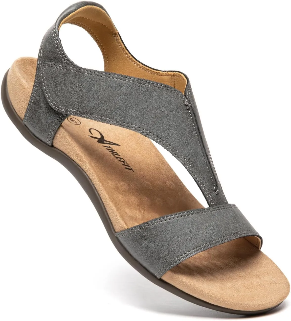 Athlefit Orthopedic Sandals for Women Comfortable Beach Orthotic Sandals with Arch Support