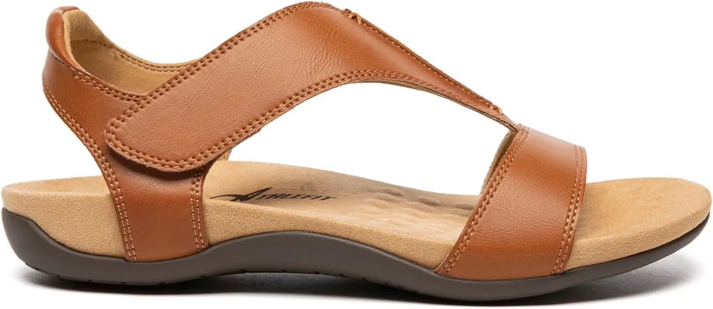 Athlefit Orthopedic Sandals for Women Comfortable Beach Orthotic Sandals with Arch Support