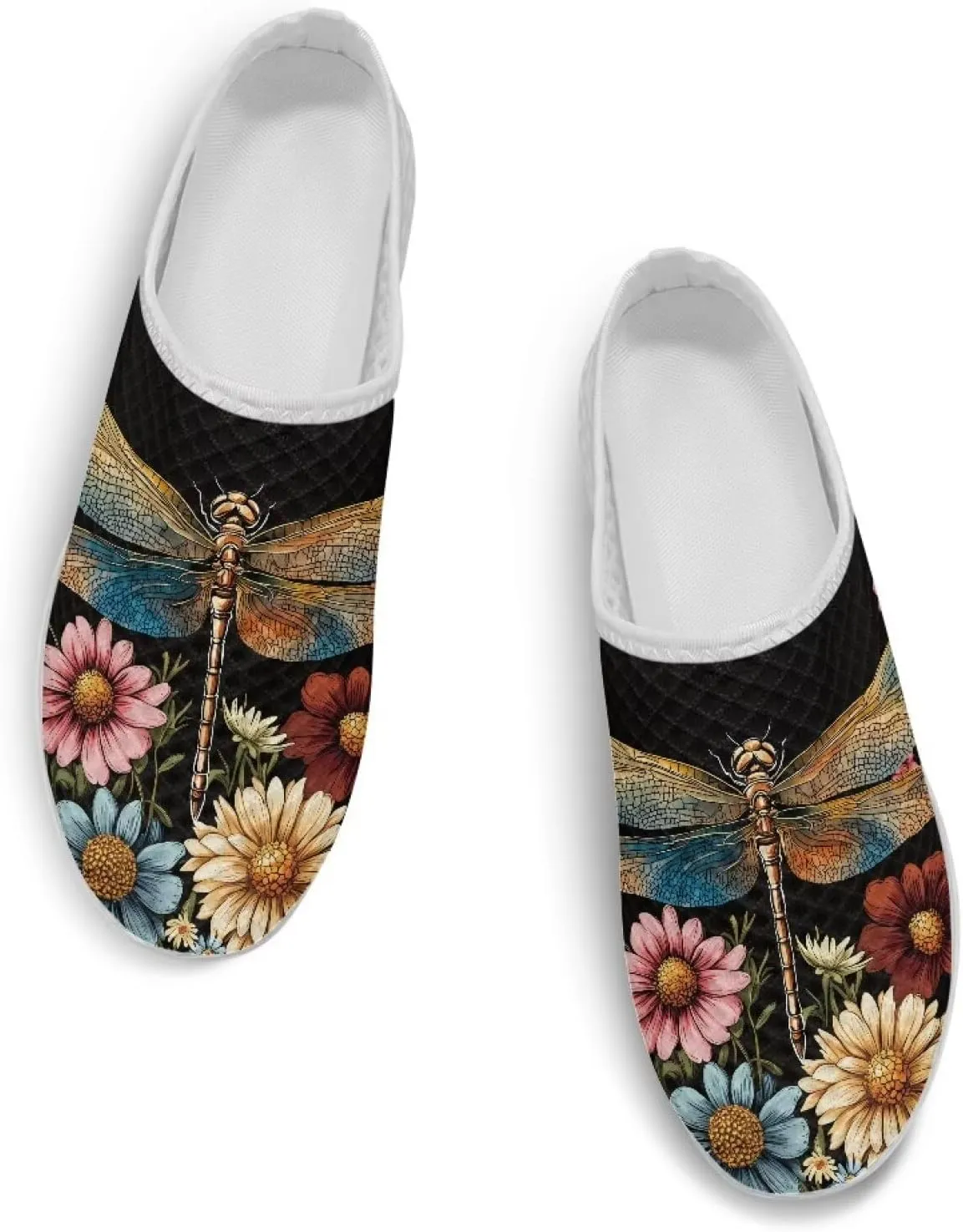 Backless Mesh Slip-On Mule Shoes for Women - Light, Comfort, Non-Slip, Easy Wear for Walking, Camping