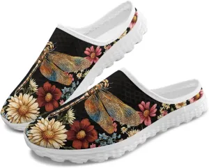 Backless Mesh Slip-On Mule Shoes for Women - Light, Comfort, Non-Slip, Easy Wear for Walking, Camping