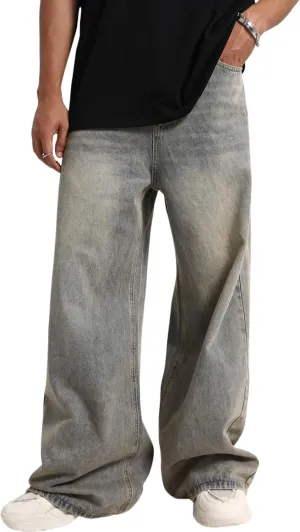 Baggy Jeans Men Y2K Harajuku Loose Fit Pants Skater Jeans Streetwear Pants Vintage Jeans
