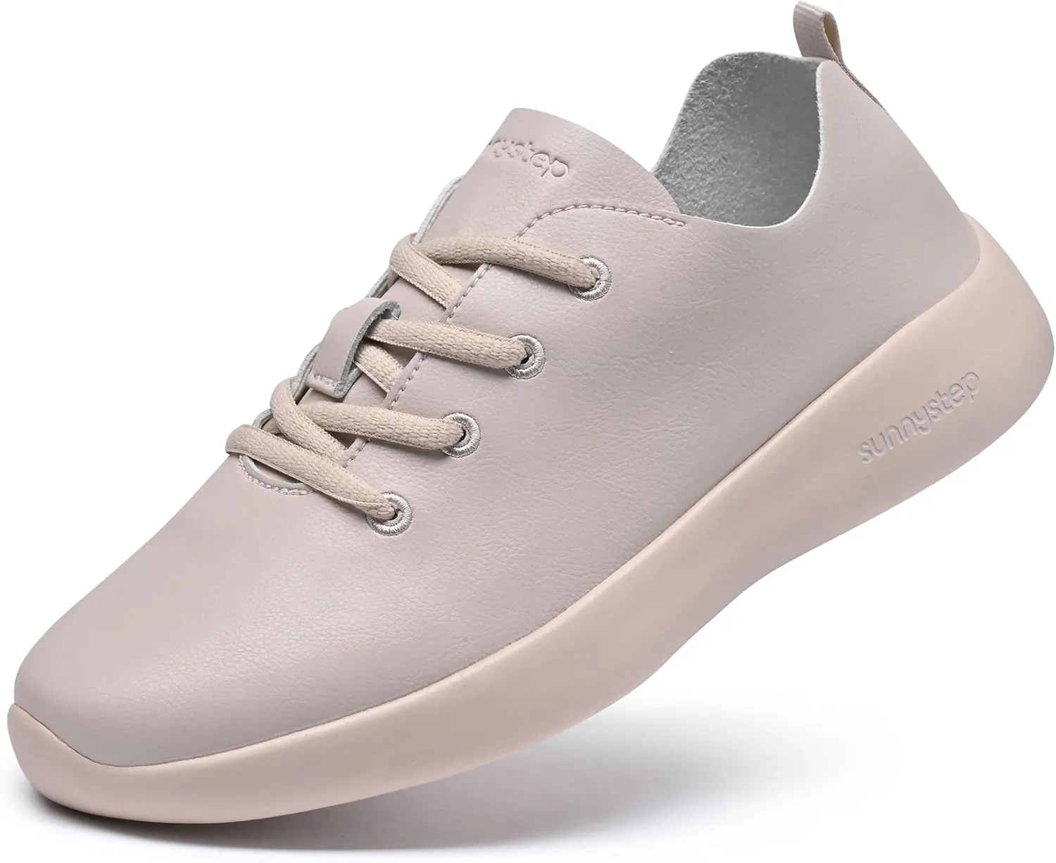 Balance Runner Comfortable Leather Sneakers for Women and Men, Non-Slip Arch Support Walking Shoes, Casual and Work Shoes for Women, Fashion Sneakers for Office, Black, White, Tan Running Shoes and Casual Shoes for All day