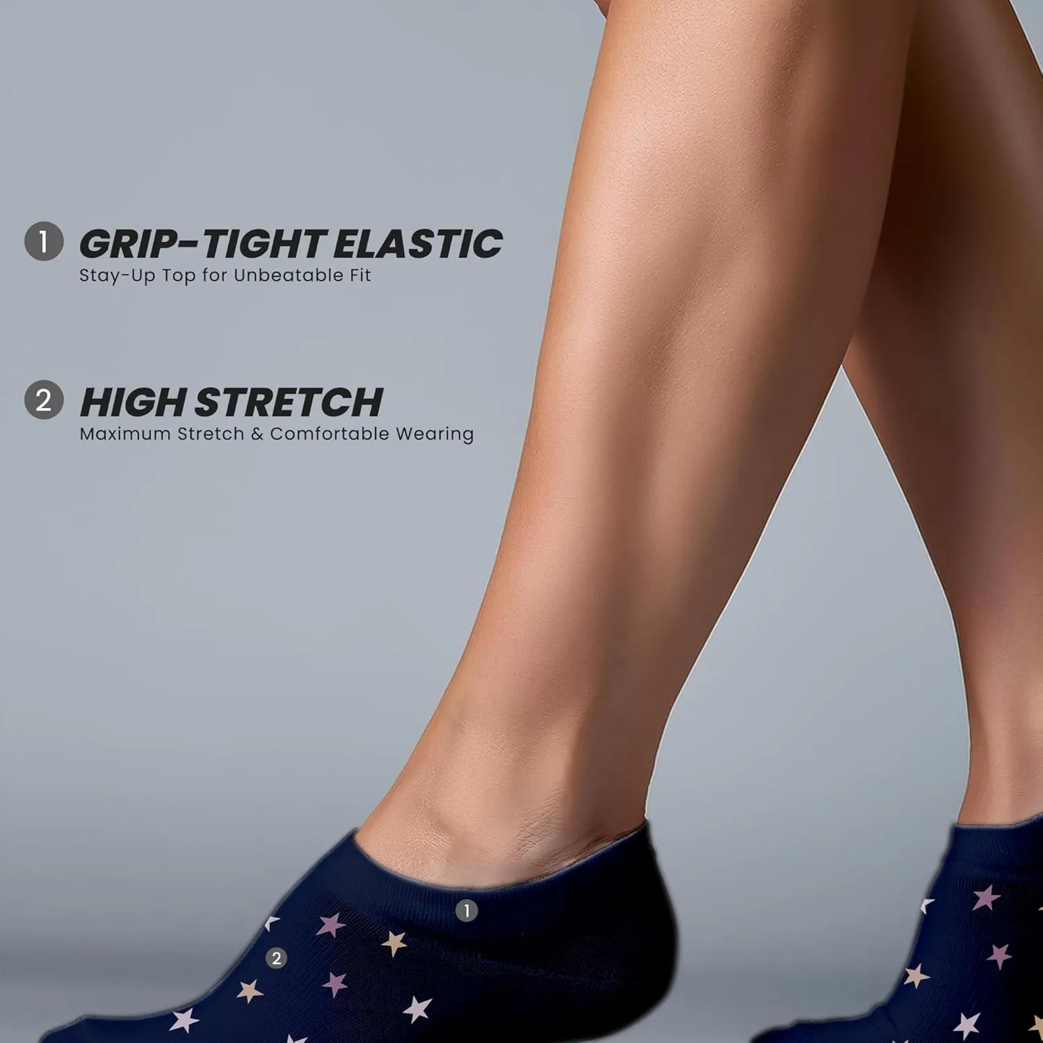 BCBGeneration women's Sneaker Cut Liner Socks | Non-Slip & Invisible | Ideal for Sports & Everyday Wear