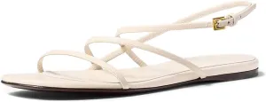 Beaded Strappy Flat Sandals for Women Bohemian Sandals Open Toe Slingback Flats Summer Vacation Beach Casual Daily Dressy Cute Shoes