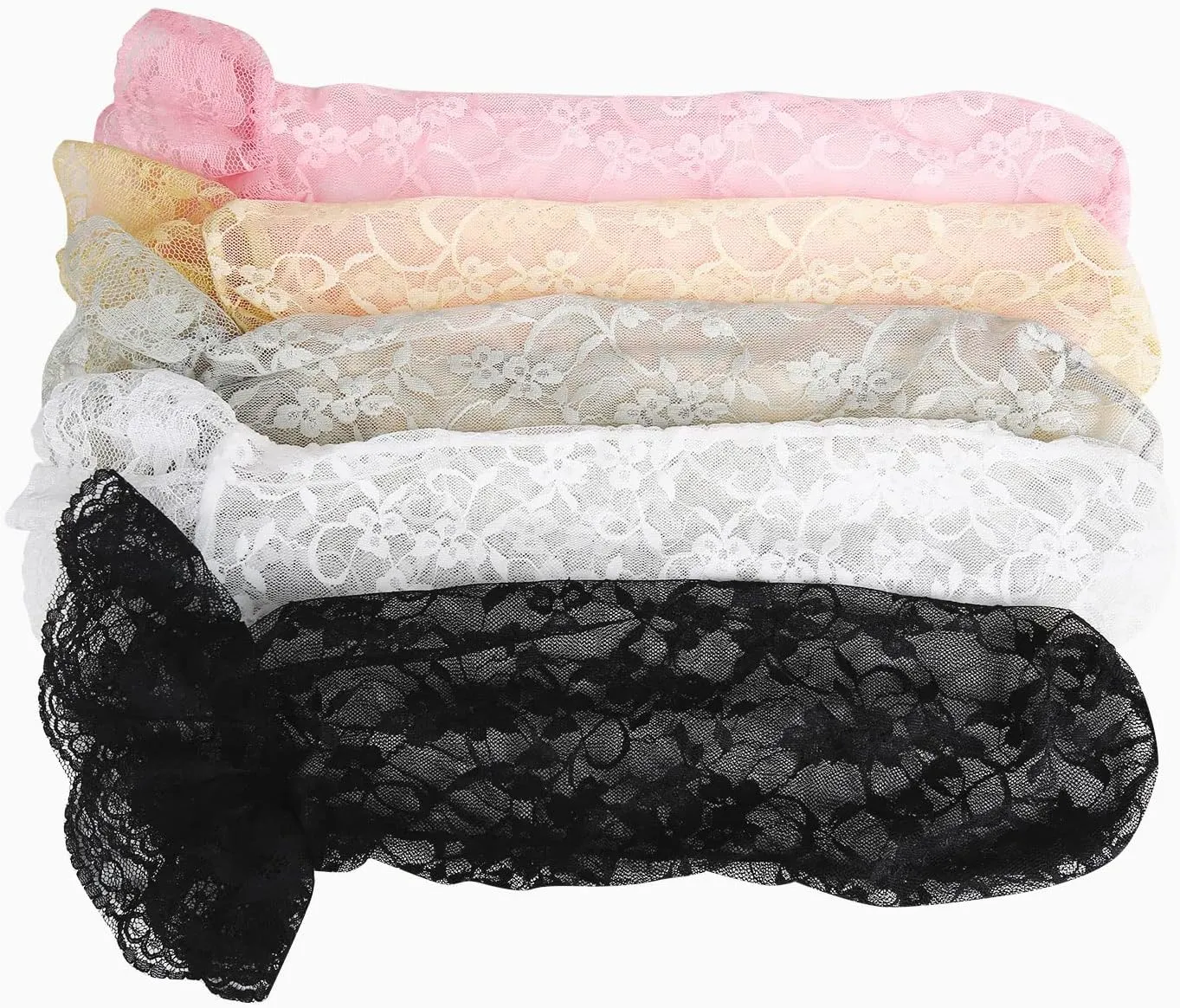 Benefeex Sox Womens Sheer Lace Loose Socks Decorated Mesh Slouch Socks Transparent See Through Clear Tulle Socks Gifts