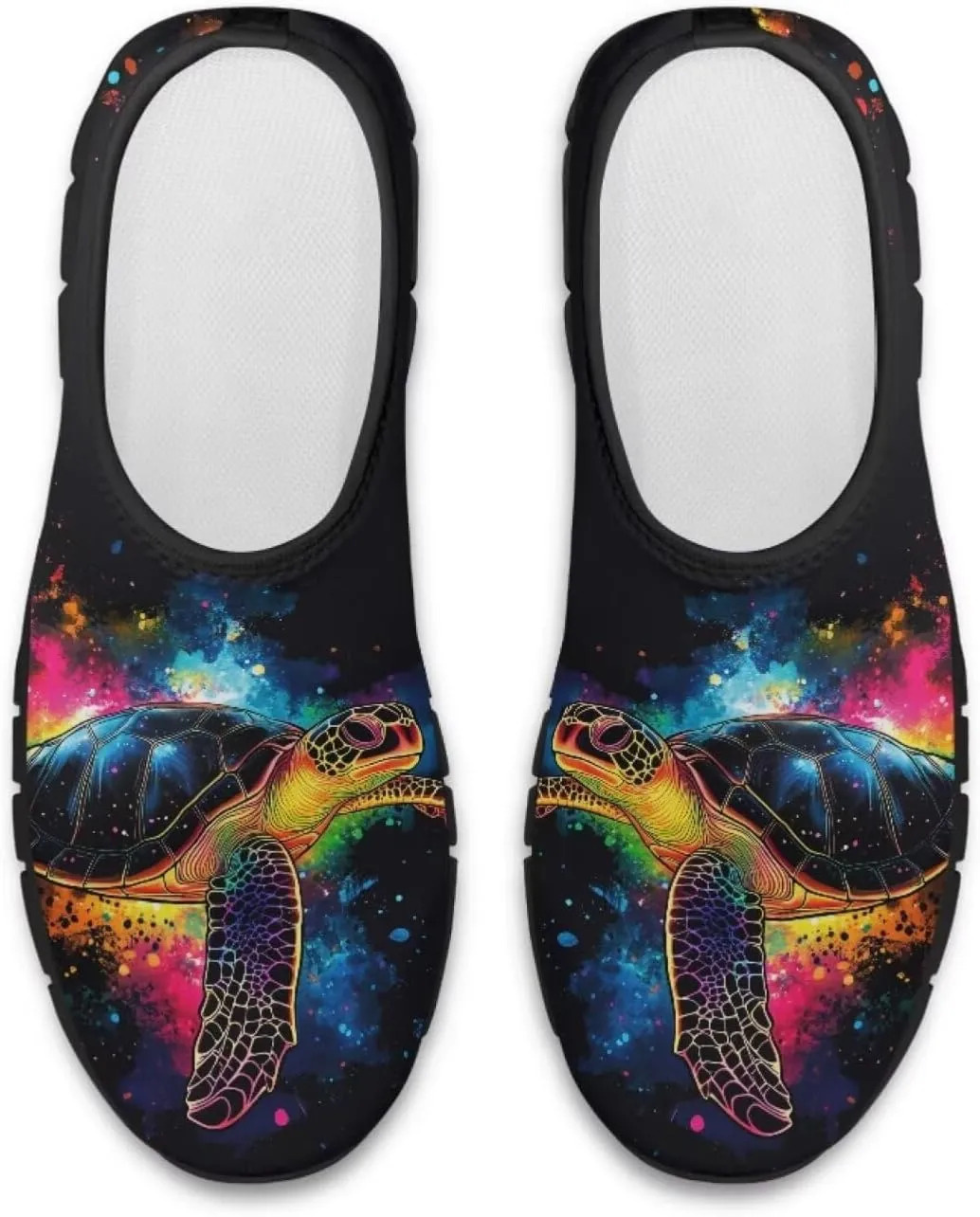 Binienty Casual Sneakers for Women Men Sea Turtle Animal Print Loafers Arch Support Low Cut Platform Loafers