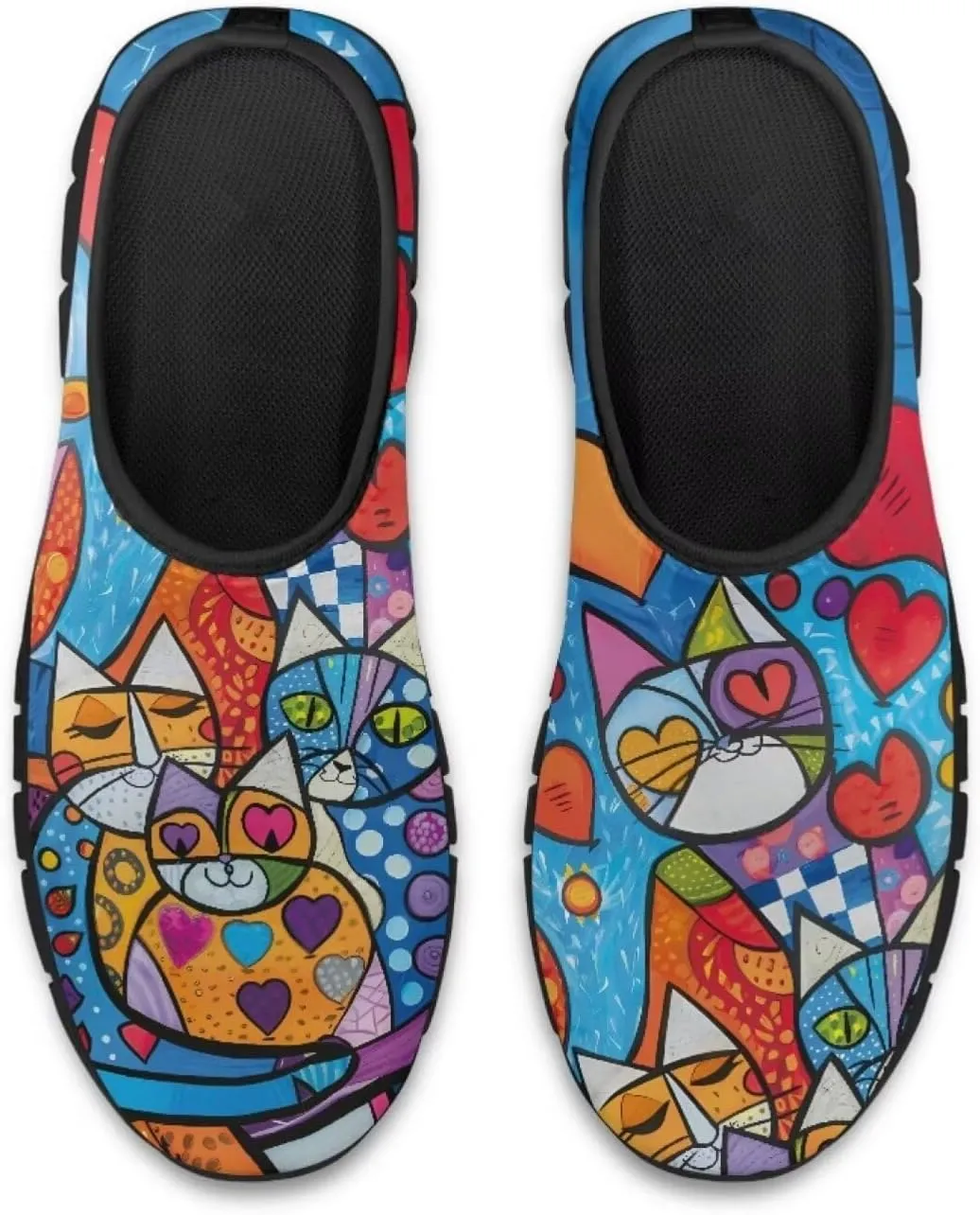 Binienty Slip on Barefoot Shoes Women Low Cut Platform Loafers Fashion Mesh Kint Walking Shoes with EVA Sole