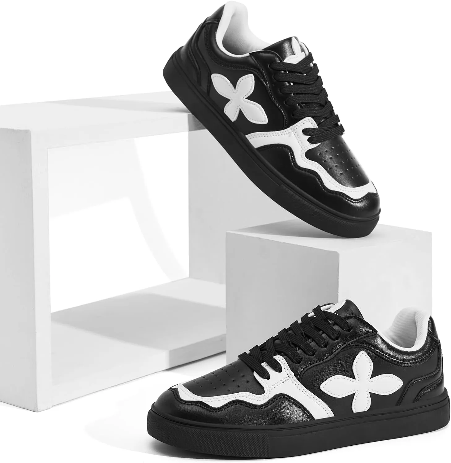 BosenHulu Sneakers for Women, Stylish Comfortable Women's Walking Shoes Ideal for Casual Skateboard & School
