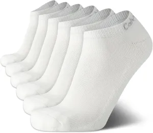 Calvin Klein Men's No Show Cushioned Athletic Low Cut Ankle Socks - 6 Pack Breathable Sport Socks for Men