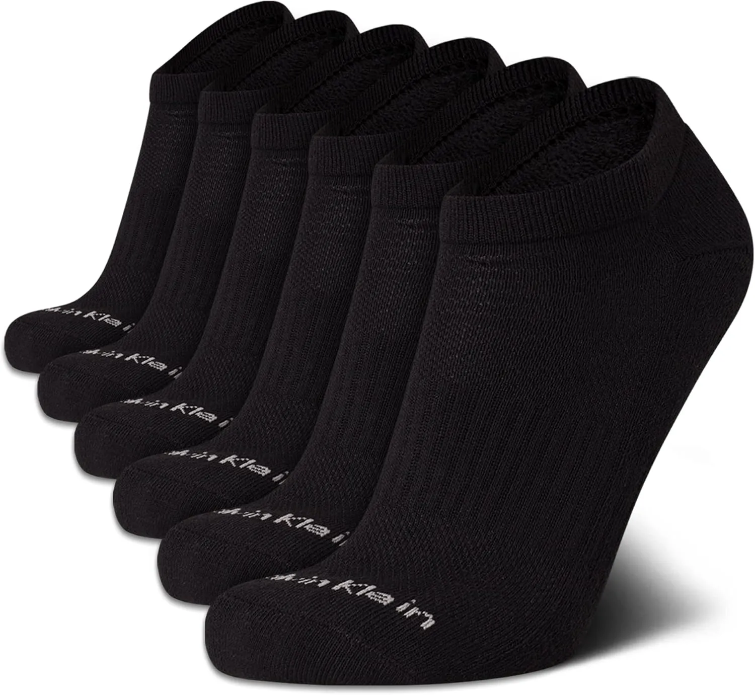 Calvin Klein Men's No Show Cushioned Athletic Low Cut Ankle Socks - 6 Pack