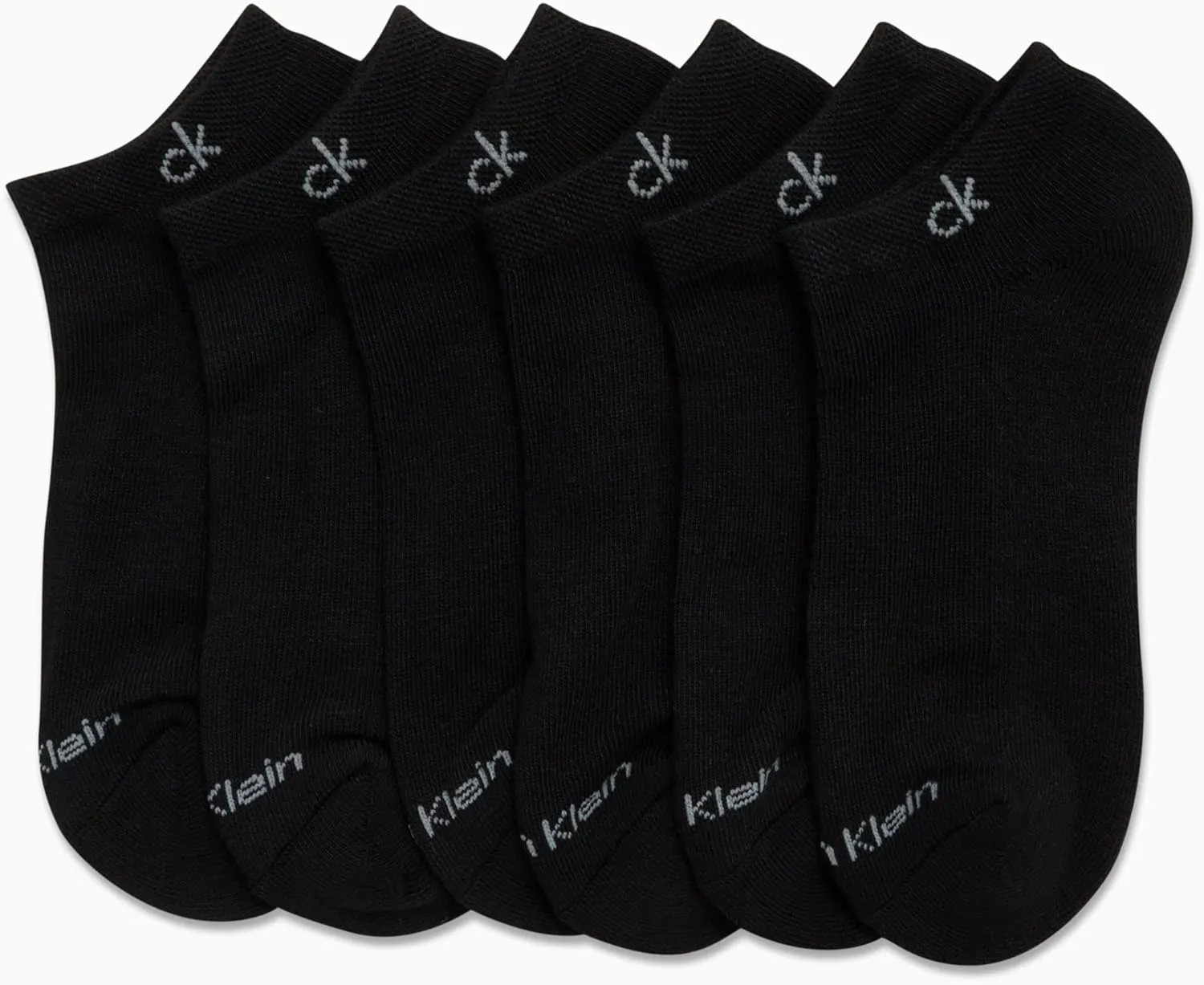 Calvin Klein Women's Low Cut Socks 6 Pack Performance Cushion Comfort No Show Socks - Breathable Athletic Socks for Women4-10