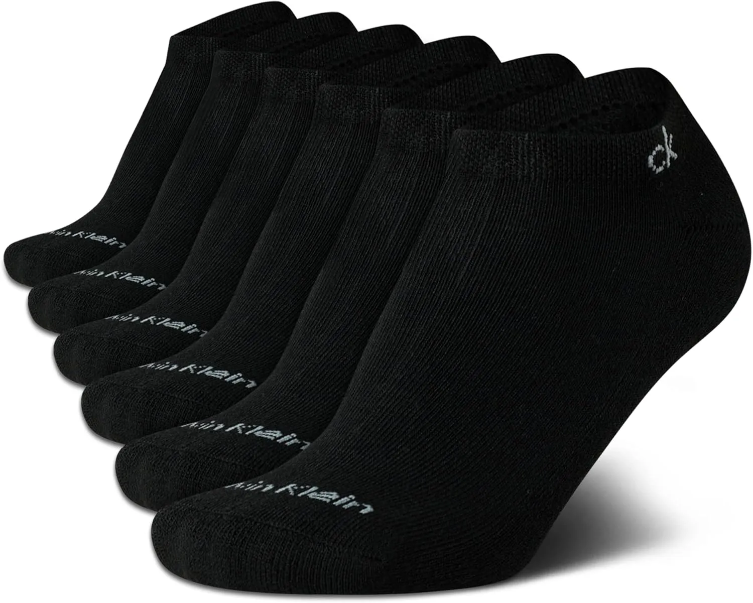 Calvin Klein Women's Low Cut Socks 6 Pack Performance Cushion Comfort No Show Socks - Breathable Athletic Socks for Women4-10
