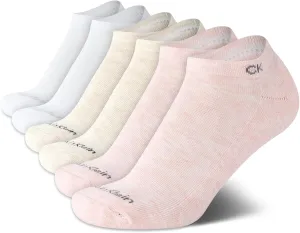 Calvin Klein Women's Low Cut Socks 6 Pack Performance Cushion Comfort No Show Socks - Breathable Athletic Socks for Women4-10