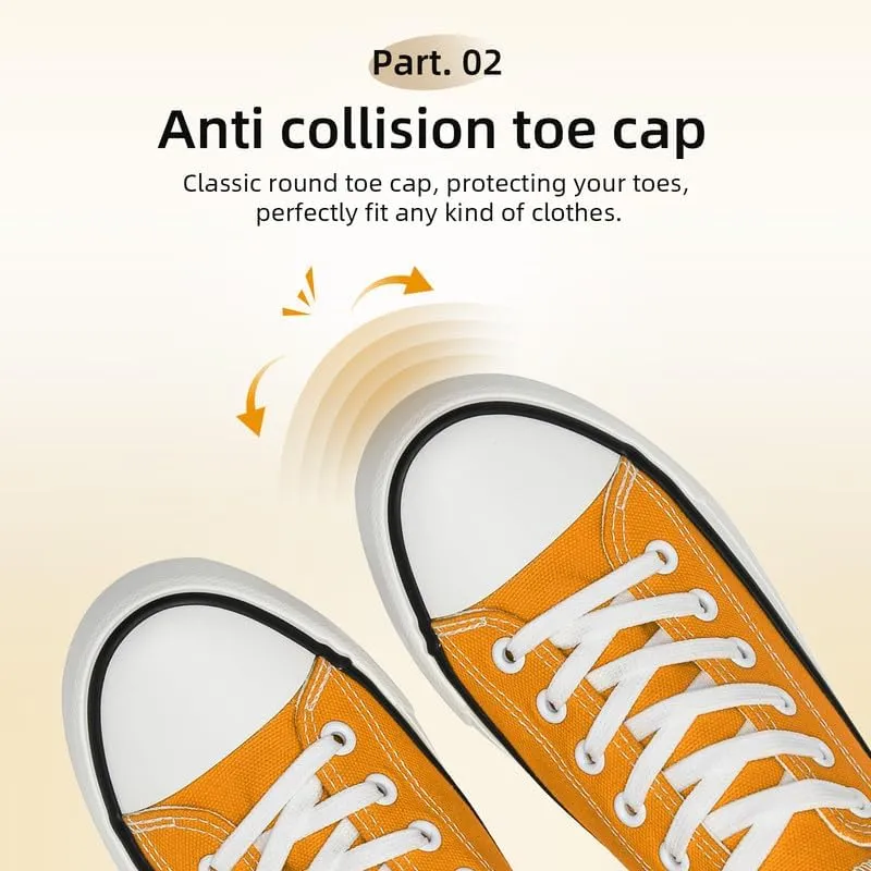 Canvas Shoes for Women Men Low Top Lace Up Sneakers Canvas Fashion Sneakers Classic Casual Walking Shoes Comfortable Breathable