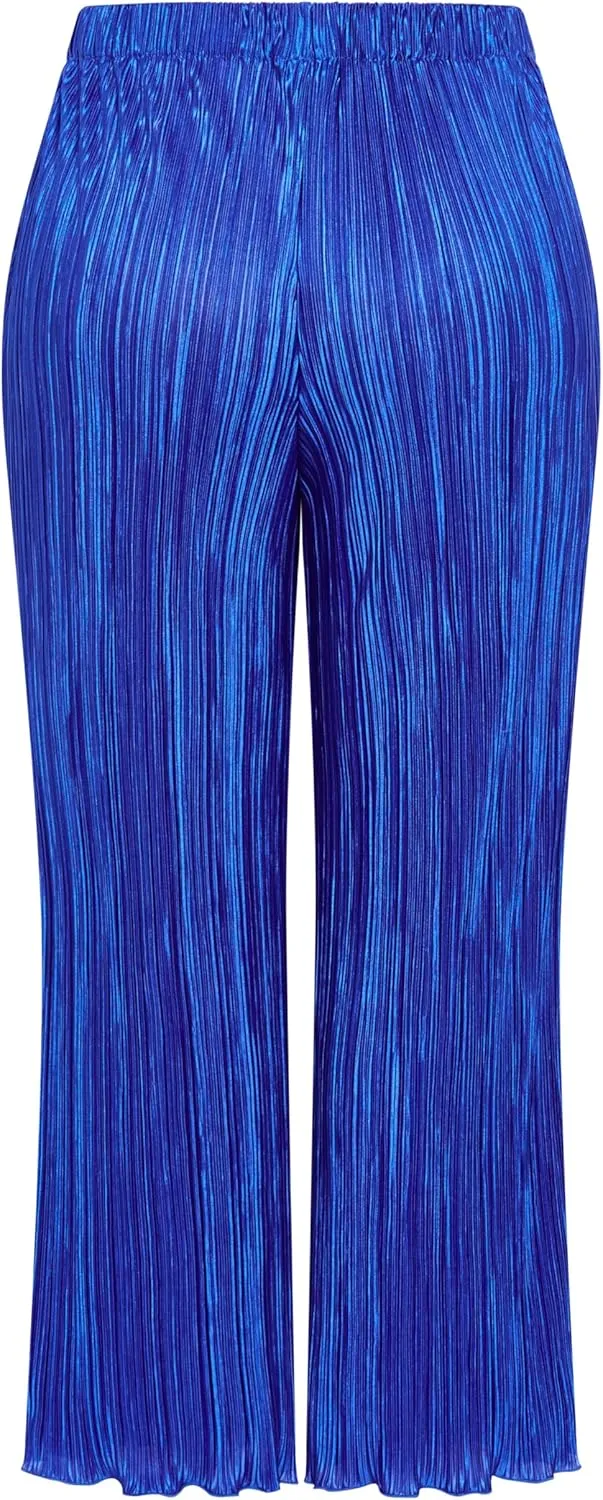 CITY CHIC Women's Plus Size Pant-Andi Wide Leg Plisse