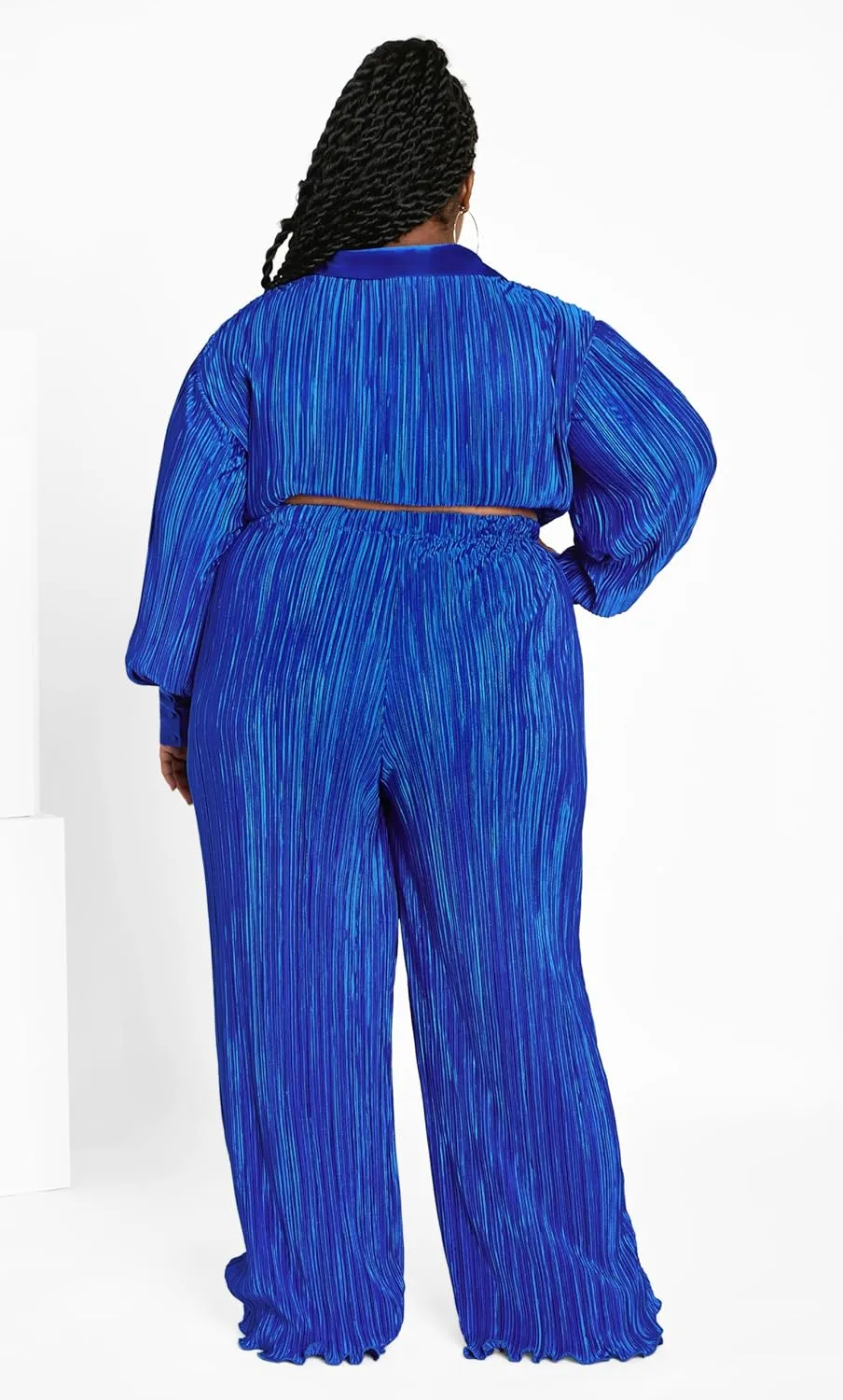 CITY CHIC Women's Plus Size Pant-Andi Wide Leg Plisse