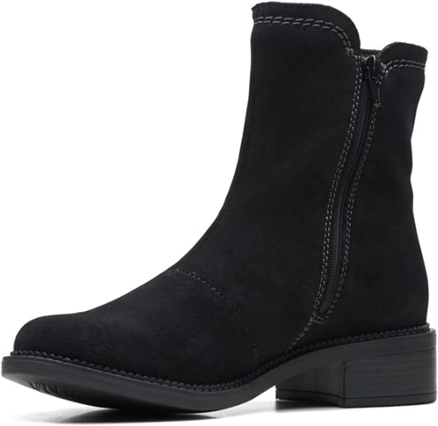 Clarks Women's Maye Zip Mid Calf Boot