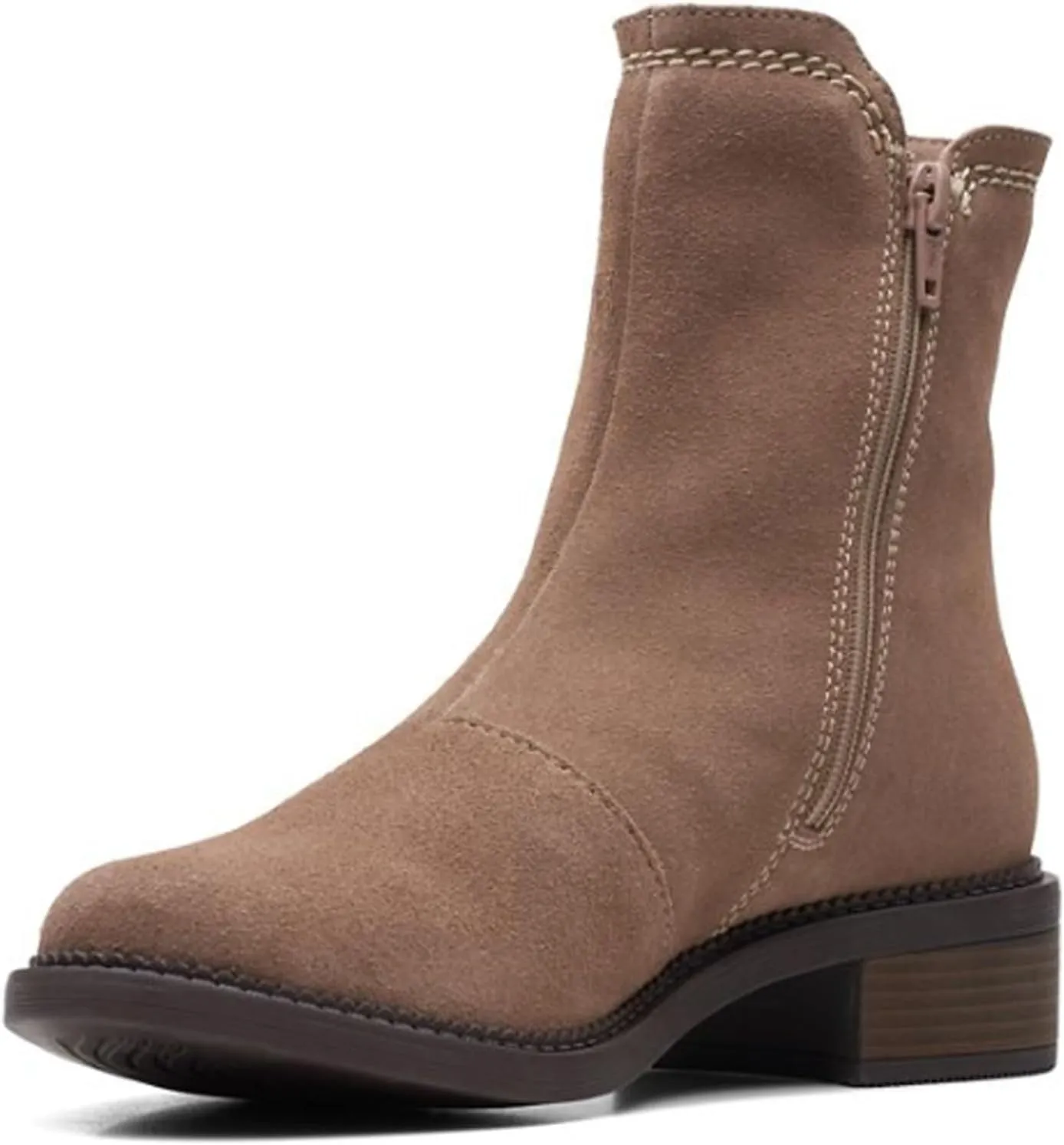 Clarks Women's Maye Zip Mid Calf Boot