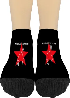 Classic Rage Against the Music Rocks Socks Funny Music-Themed No Show Socks for Men and Women Retros Rock Lover Gifts for Concerts, Festivals, and Casual Style!