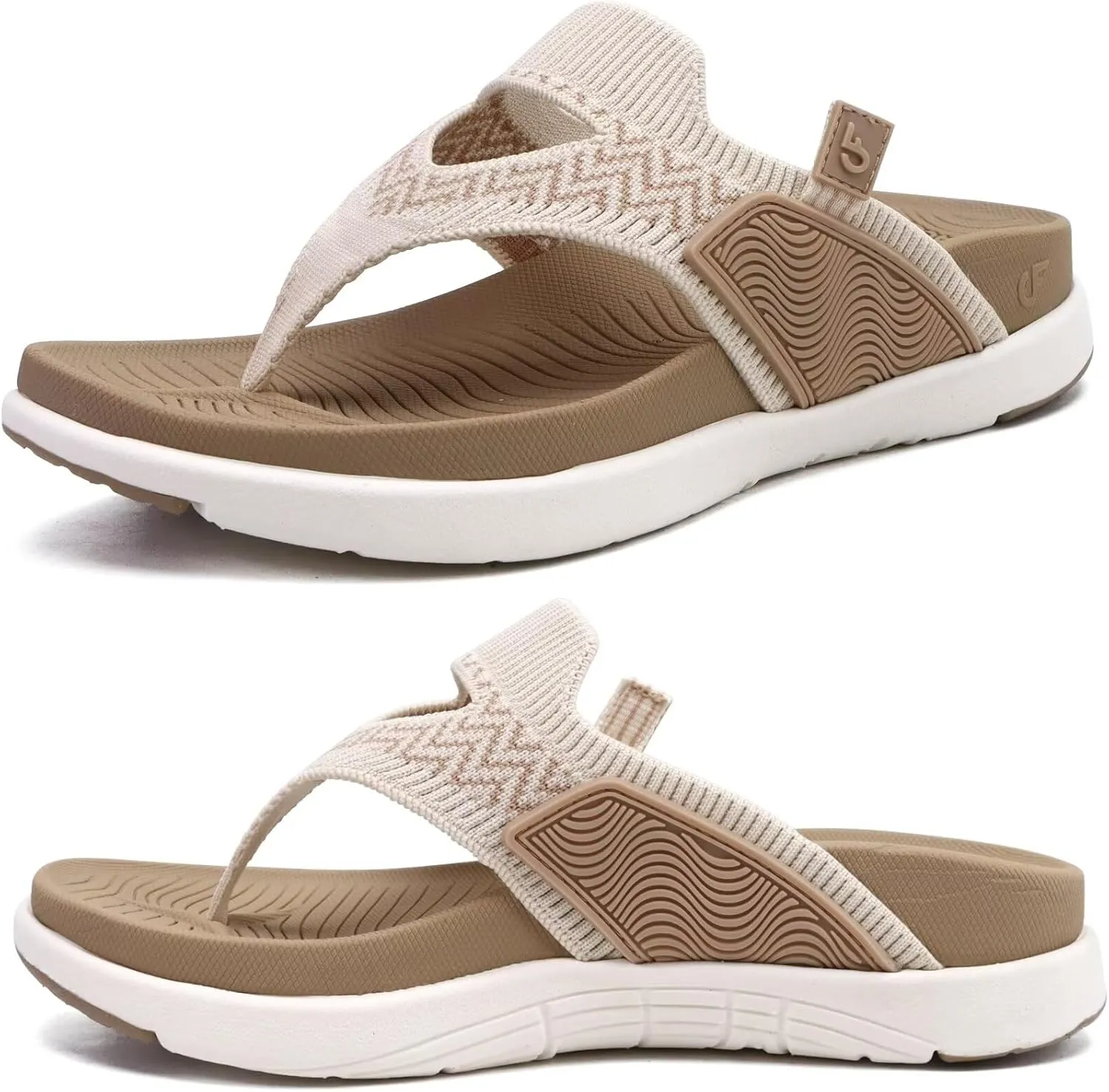COFACE Womens Fashion Orthotic Flip Flops Recovery Walking Lightweight Athletic Thick Yoga Mat Cushion Thong Sandals With Comfortable Plantar Fasciitis Arch Support
