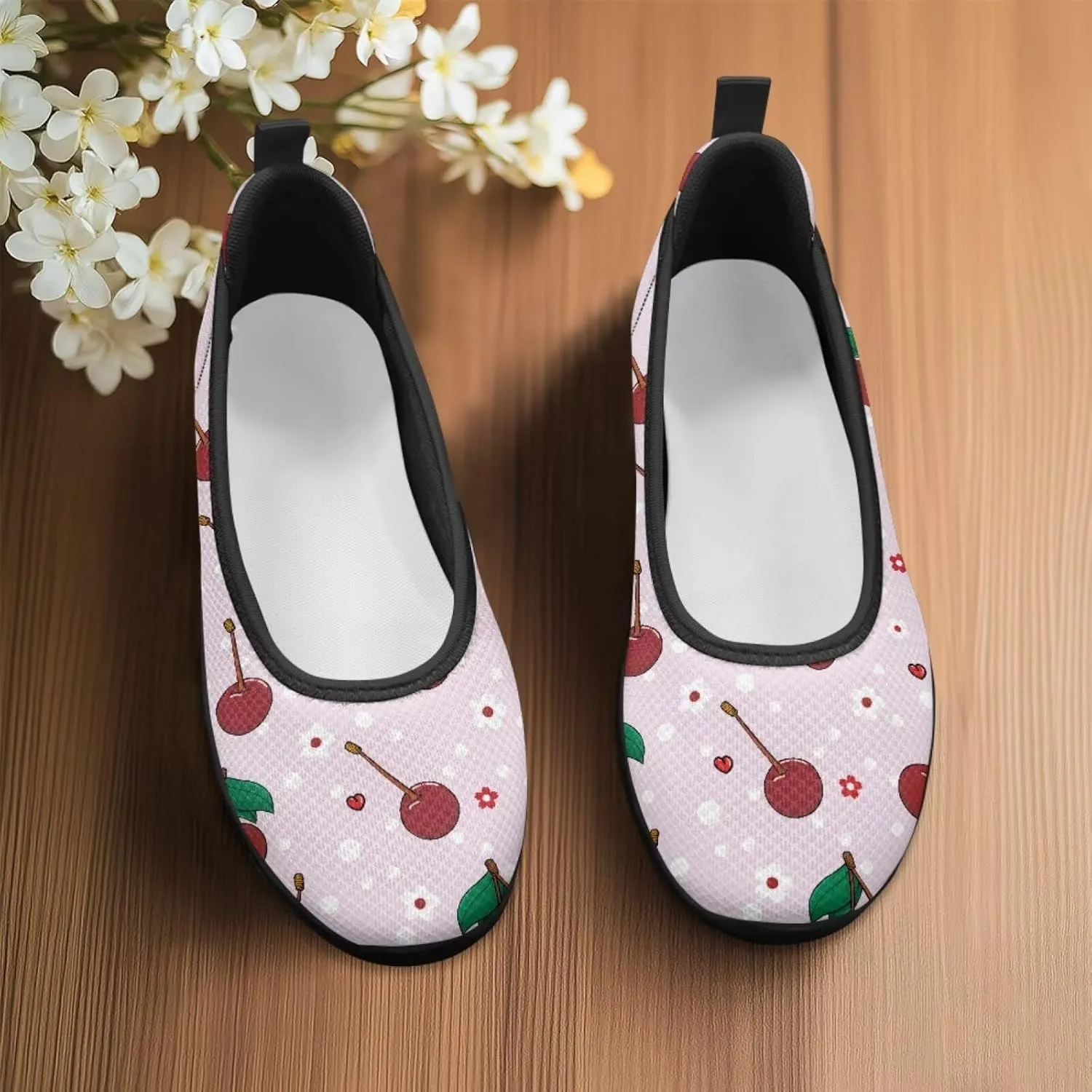 Coloranimal Womens Flats Loafers Slip On Shoes Travel Shoes Fashion Walking Running Shoes Outdoor Lightweight Womens Mesh Flats