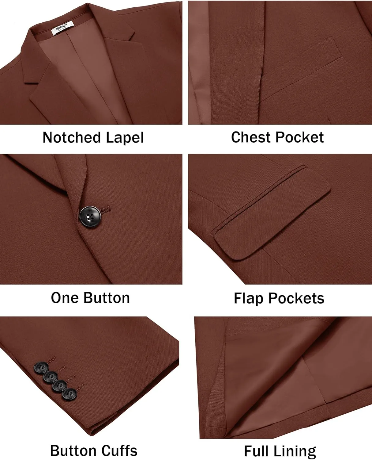 COOFANDY Men's Casual Blazer Regular Fit Lightweight Sport Coats One Button Suit Jacket Dress Blazer Jackets