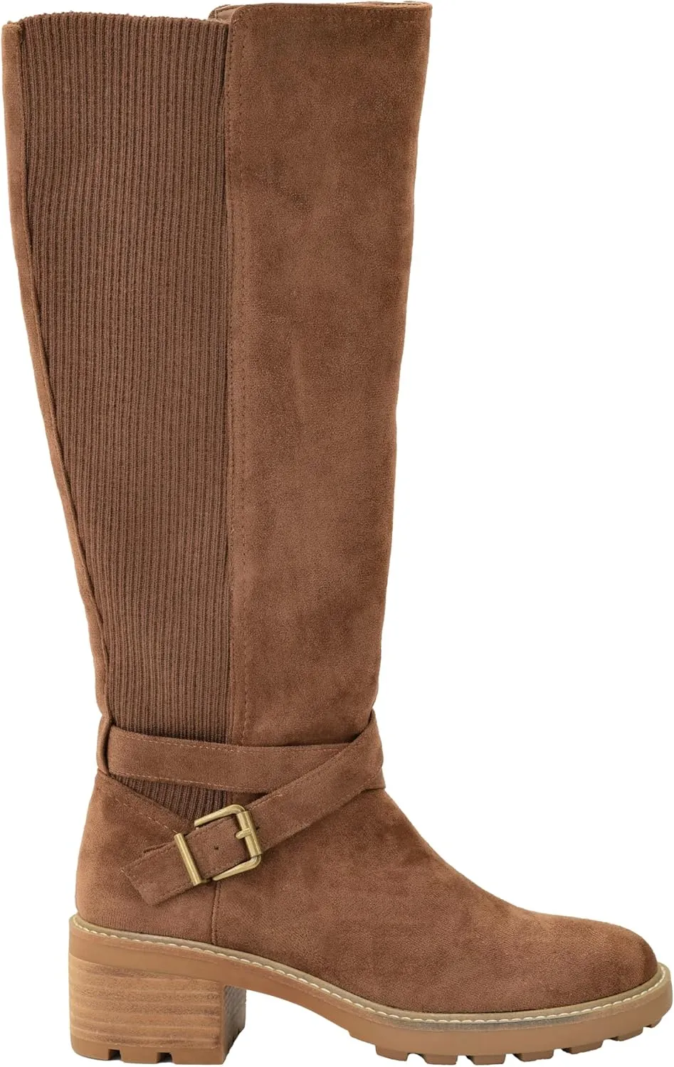 Corkys Footwear High There Wide-Calf Friendly 2.75-Inch Heeled Boots Memory Foam Insoles, Quarter Zip Closure, Stylish Winter Essential