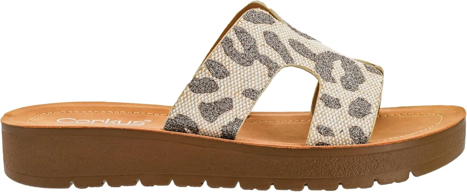 Corkys Footwear Hold Please 1-Inch Platform Sandals with Cushioned Foot-bed and Stylish 'H' Strap On Upper– Ultimate Comfort Meets Chic Design - Perfect For Everyday Wear
