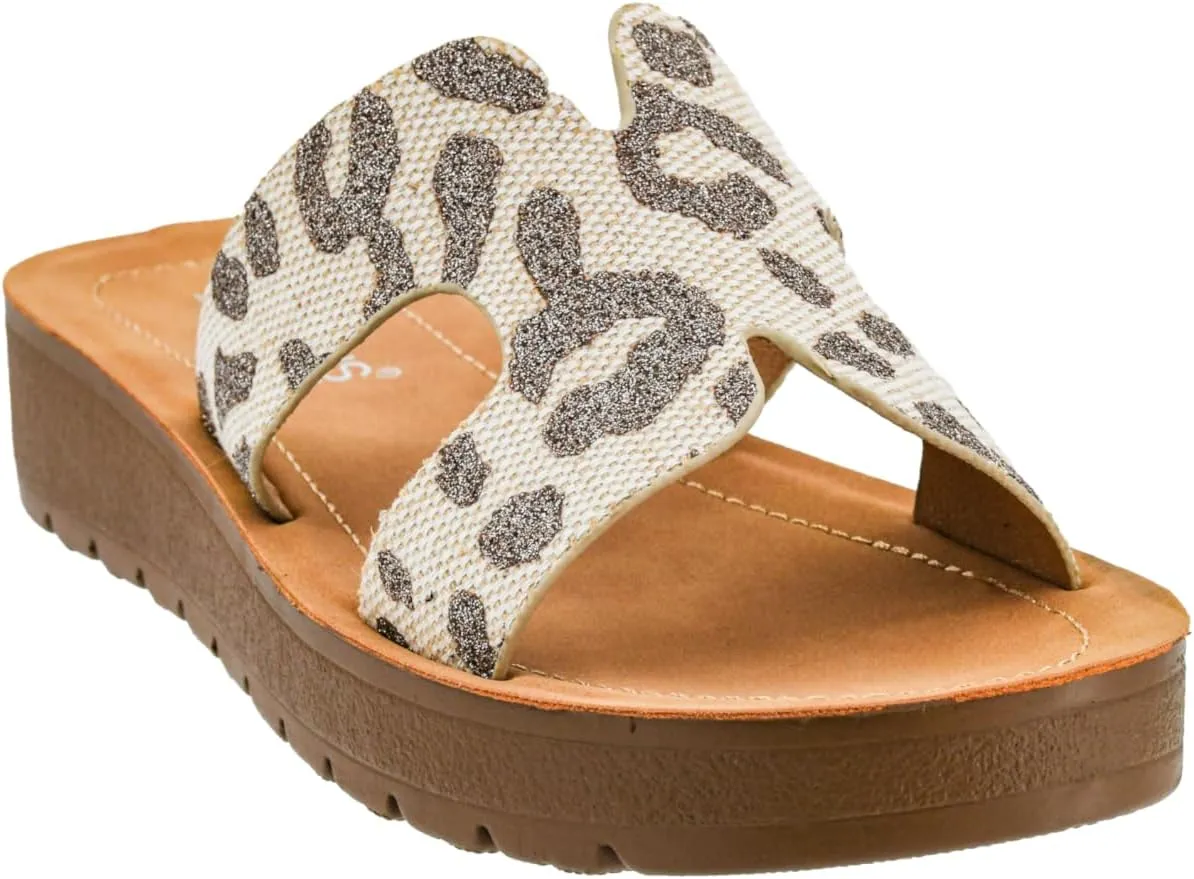 Corkys Footwear Hold Please 1-Inch Platform Sandals with Cushioned Foot-bed and Stylish 'H' Strap On Upper– Ultimate Comfort Meets Chic Design - Perfect For Everyday Wear