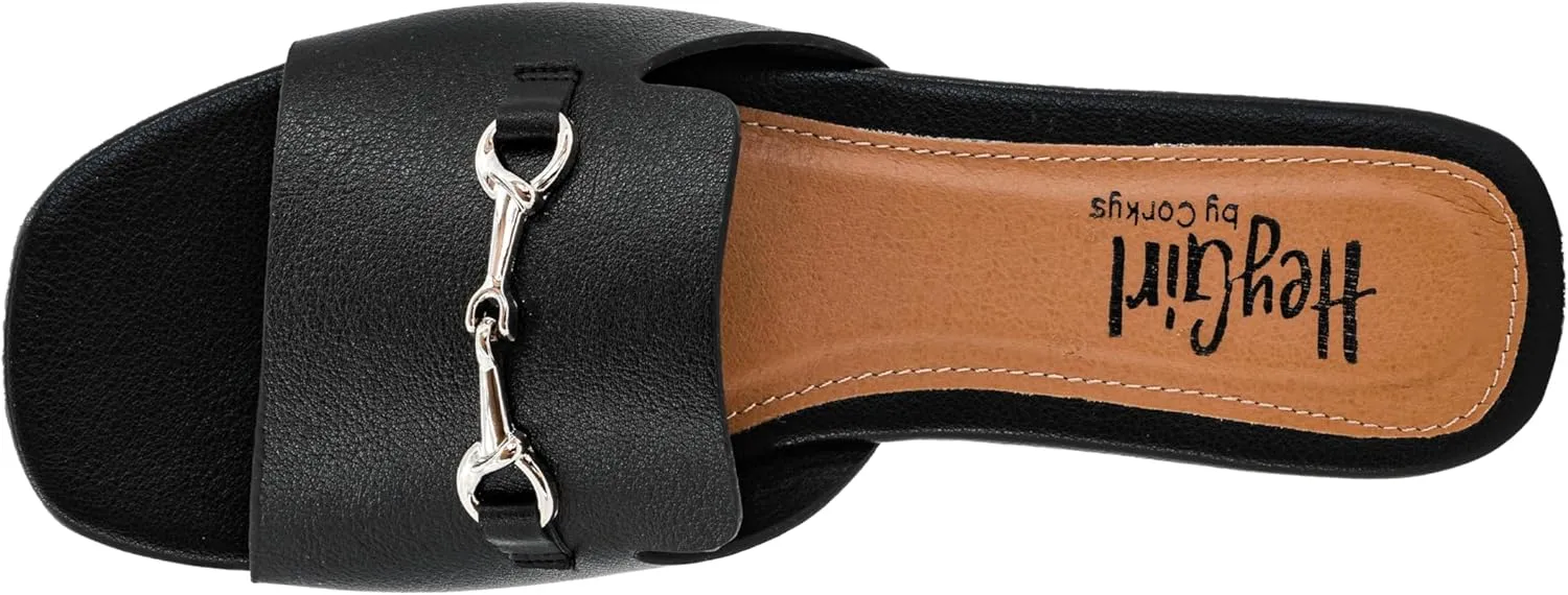 Corkys Footwear Women's Bit Of A Breeze Sandals - Comfort Meets Chic with Lightweight Feel, Lightly Cushioned Insoles, and a Simple Chain Detail Across Upper