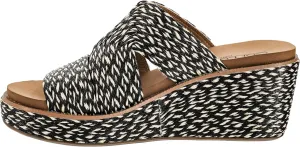 Corkys Footwear Women's Golden Hour Wedge Sandals with 2.5-Inch Heel - Comfort-Enhancing EVA Insoles, All-day wear, and Stylish Raffia Straps With Cutouts