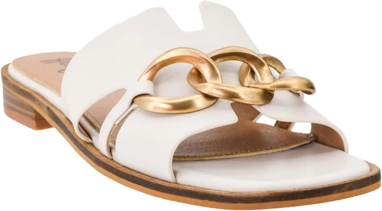 Corkys Footwear Women's Off The Chain Sandals - Comfort Meets Chic with Lightweight Feel, Lightly Cushioned Insoles, and Chunky Chain Detail Across Upper