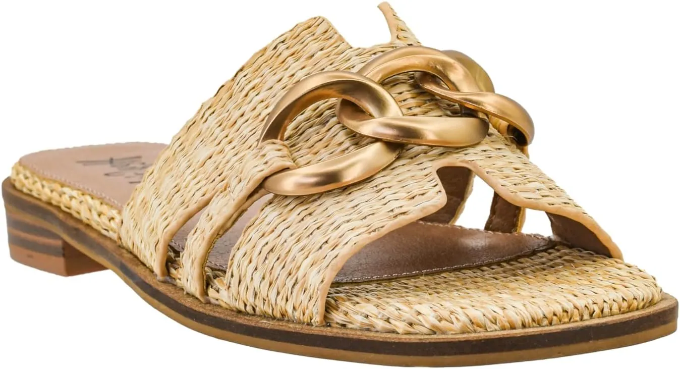 Corkys Footwear Women's Off The Chain Sandals - Comfort Meets Chic with Lightweight Feel, Lightly Cushioned Insoles, and Chunky Chain Detail Across Upper