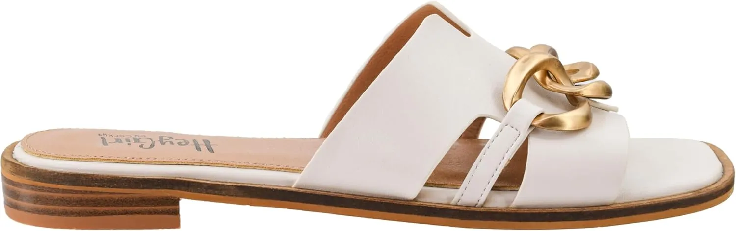 Corkys Footwear Women's Off The Chain Sandals - Comfort Meets Chic with Lightweight Feel, Lightly Cushioned Insoles, and Chunky Chain Detail Across Upper