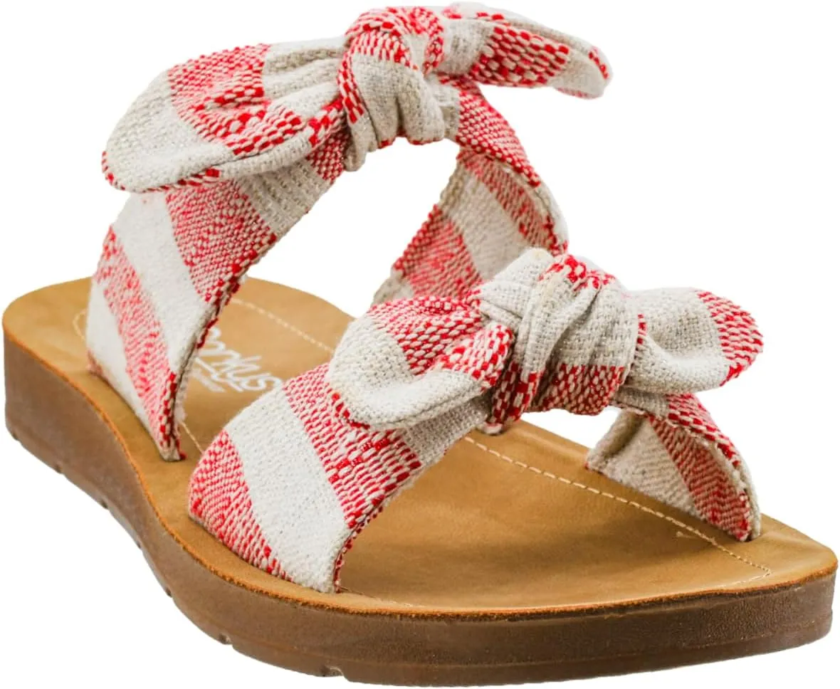 Corkys Footwear Women's Take A Bow Sandals - Where Comfort Meets Chic with Lightweight Feel, Two Straps With a Dainty Bow Detail, And Comfortable Insoles